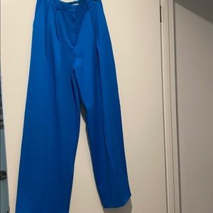 H&M size 8 bright blue wide leg pants